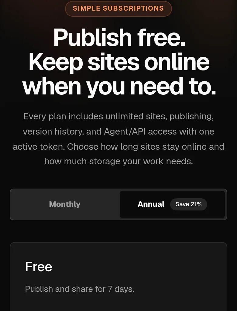 htmltowebsite.com — Hero