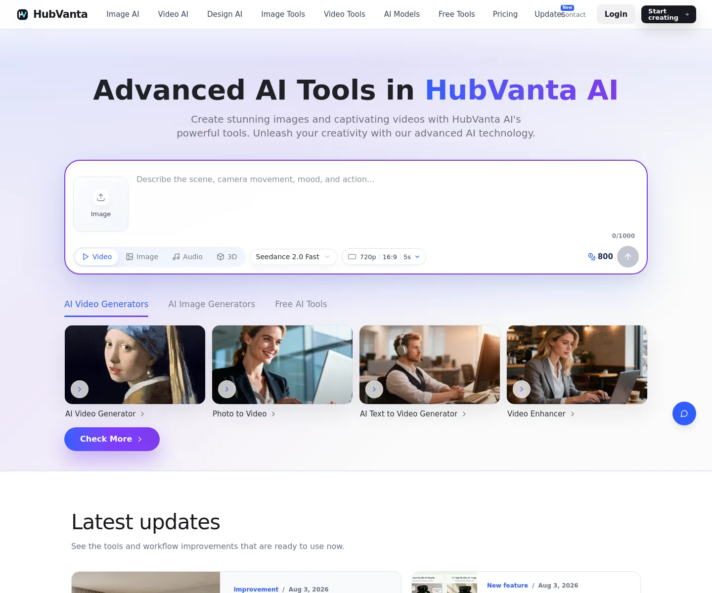 hubvanta.com — a measured funnel