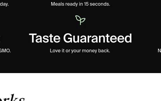 Guarantee element from huel.com