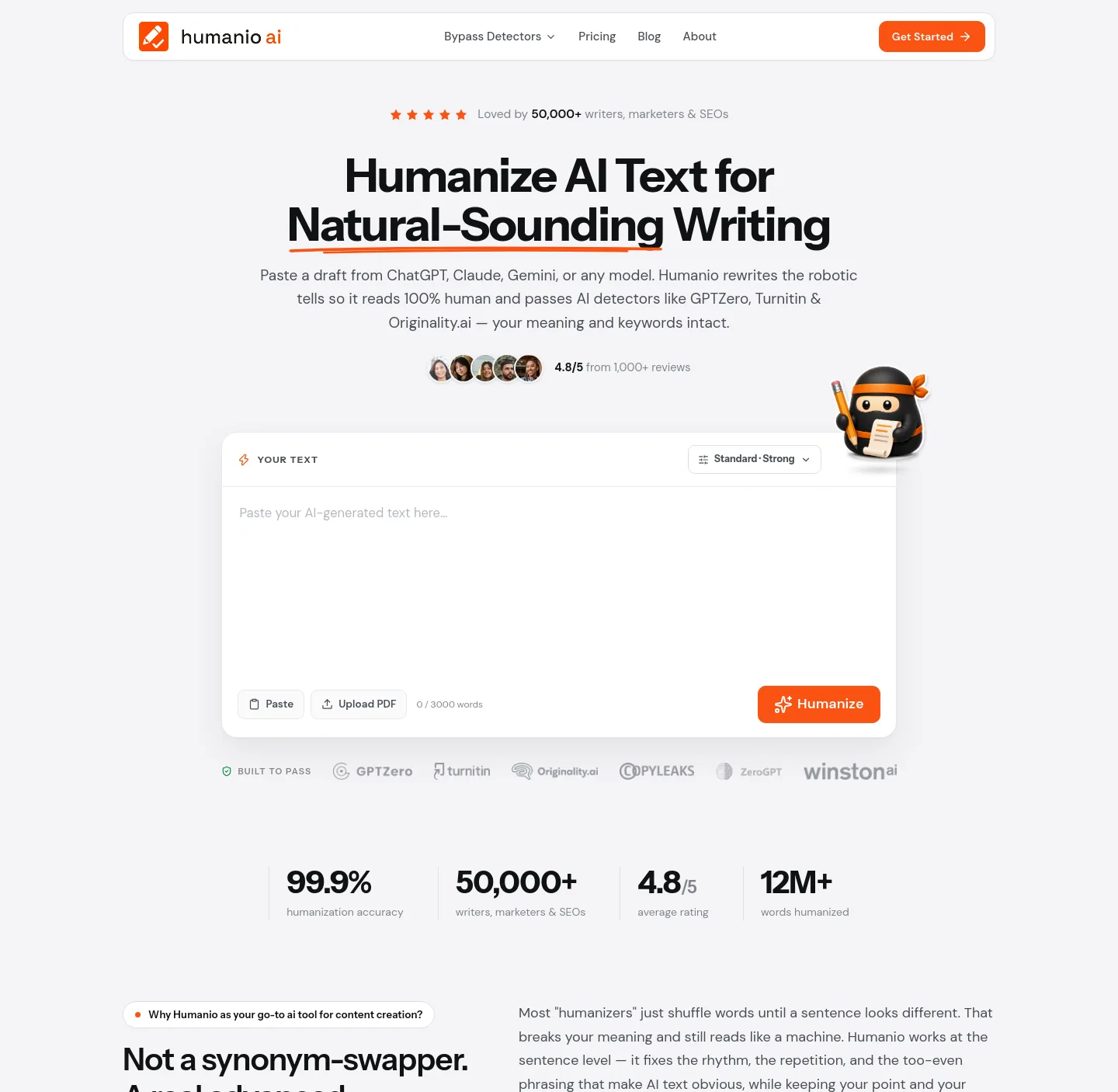 humanio.me — a measured funnel