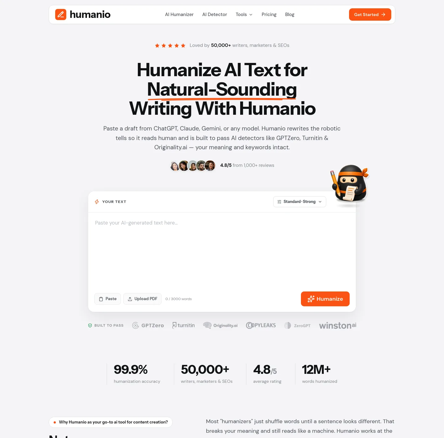 humanio.me — a measured funnel