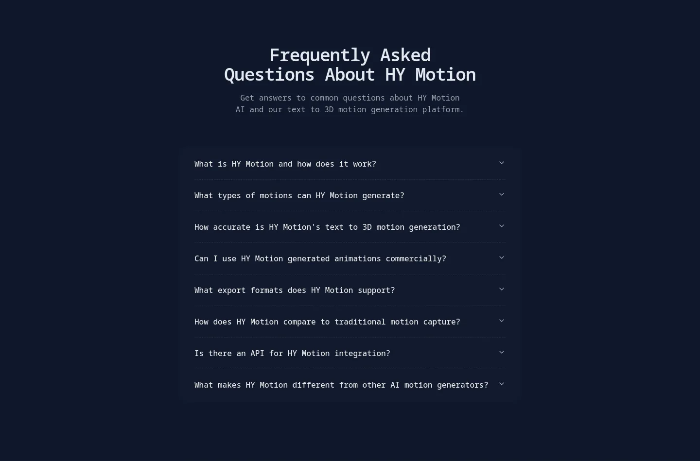 hymotion.app FAQ section