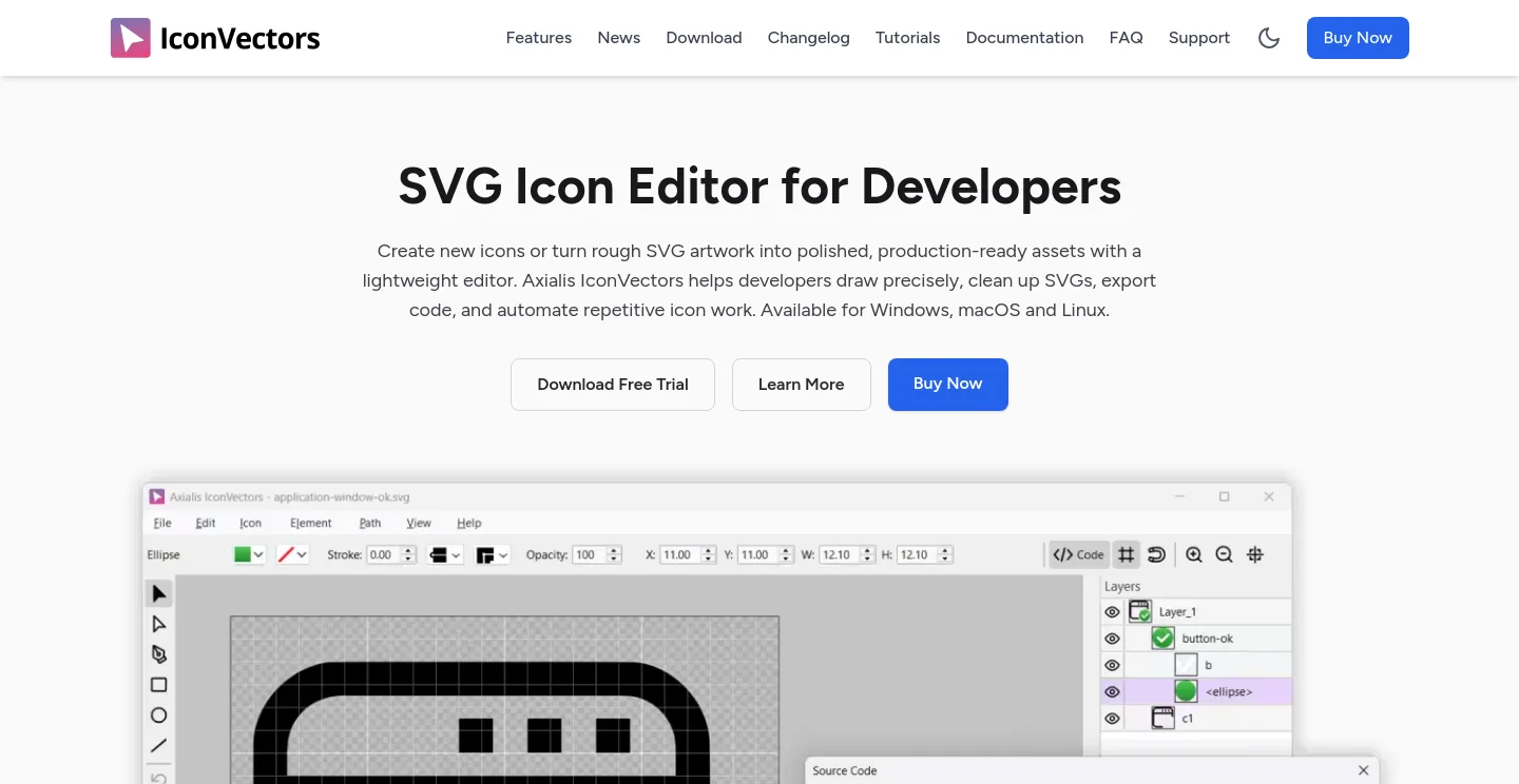 iconvectors.io — a measured funnel