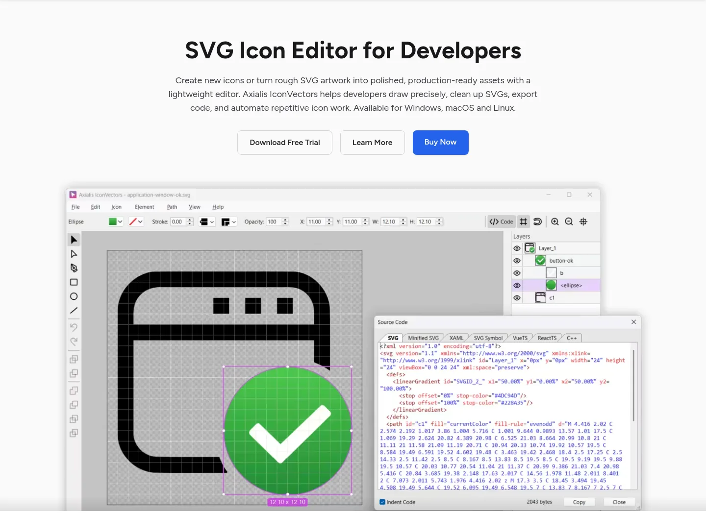 iconvectors.io Hero section