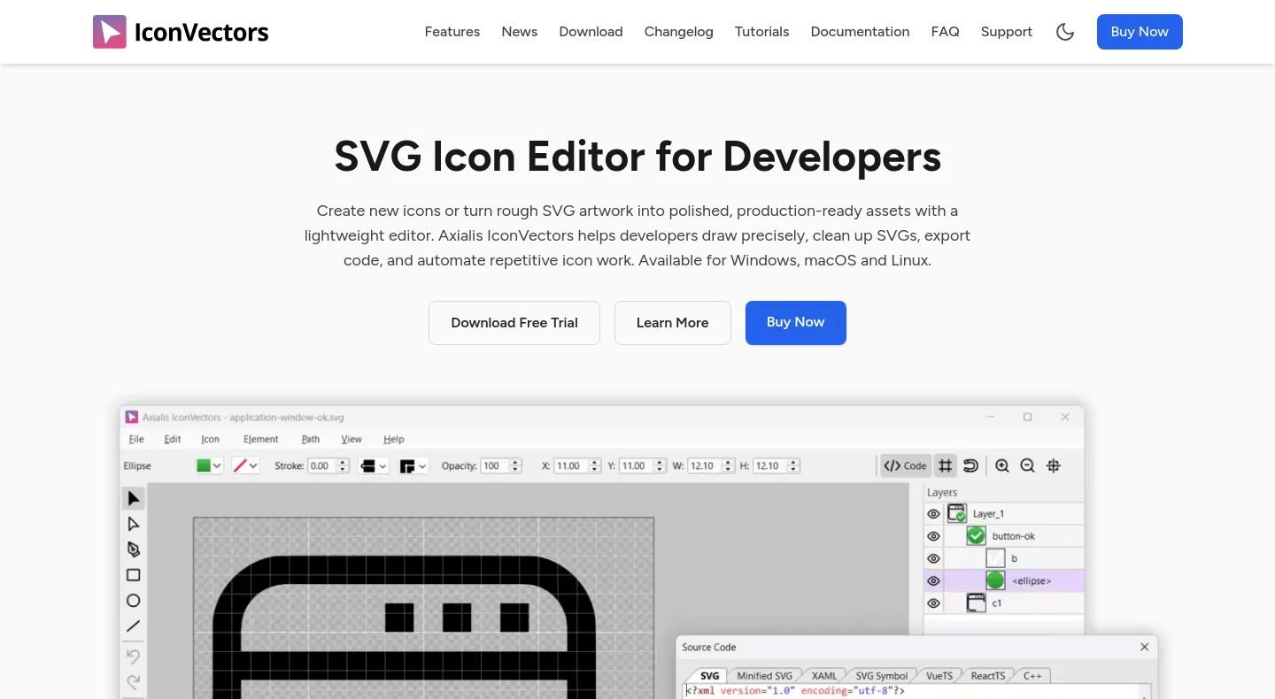 iconvectors.io — a measured funnel