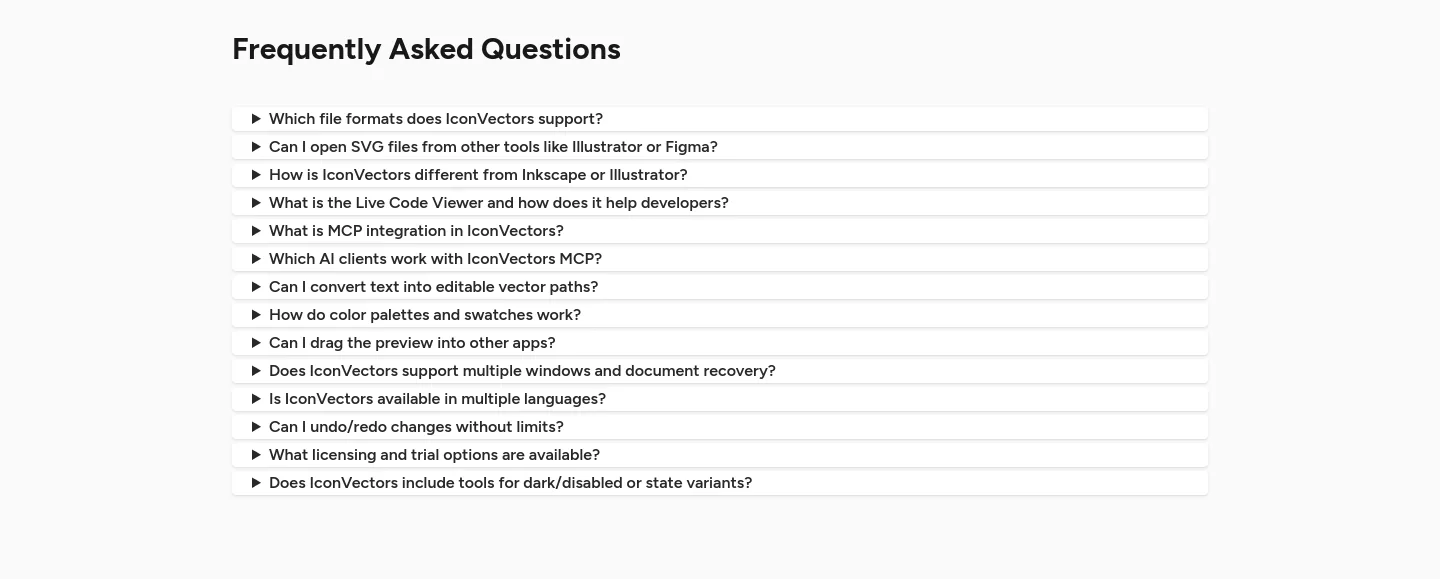 iconvectors.io — FAQ