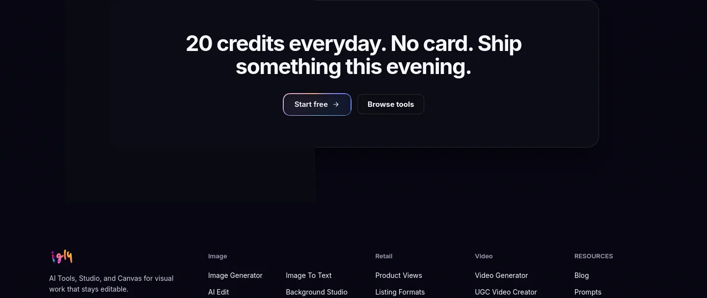 igly.ai CTA section