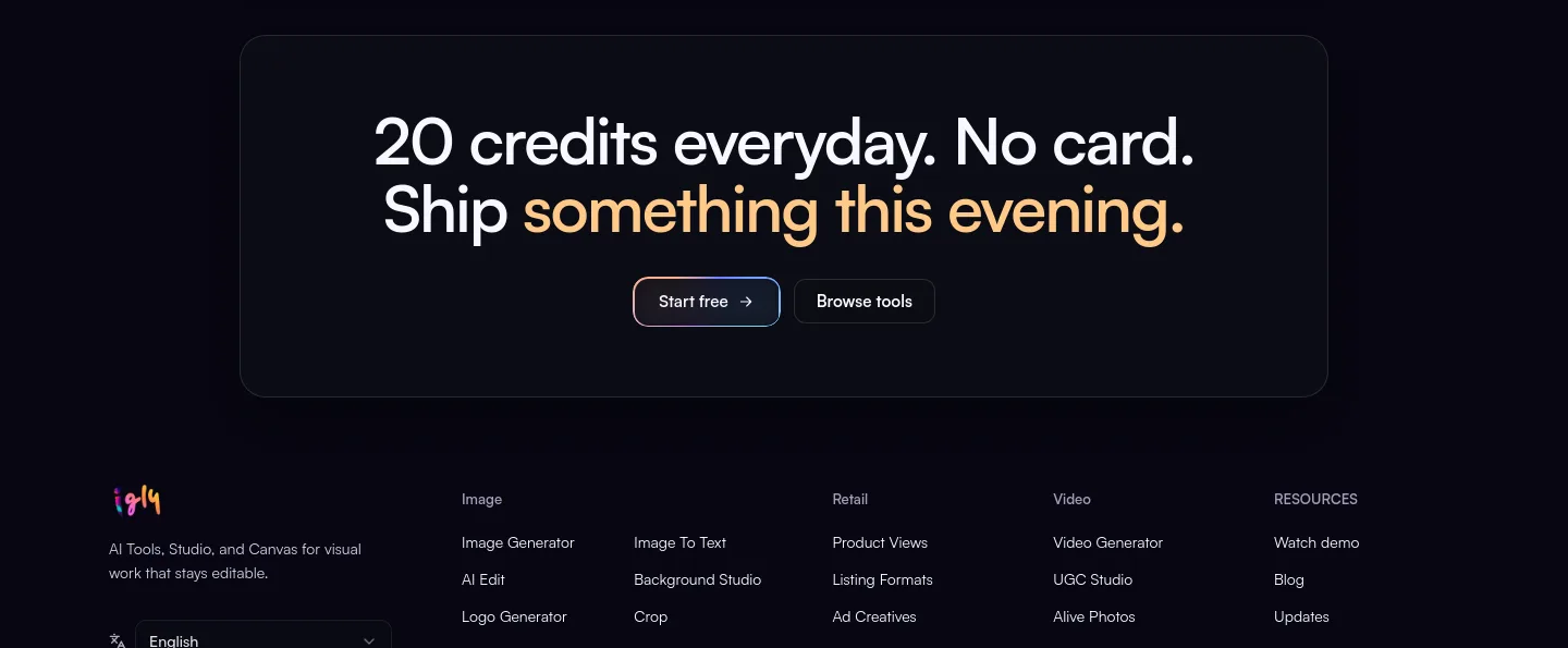 igly.ai — CTA