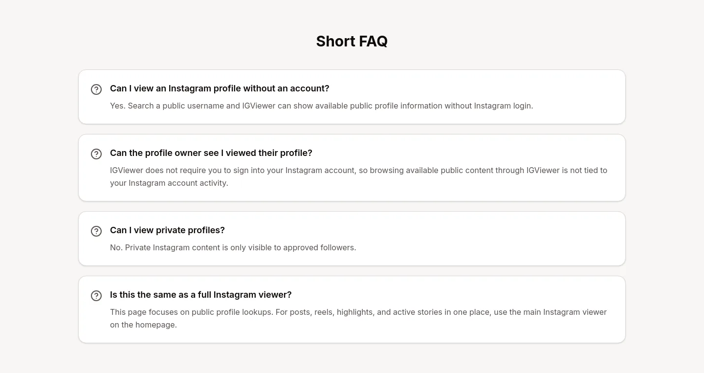 igrecent.com — a real FAQ section
