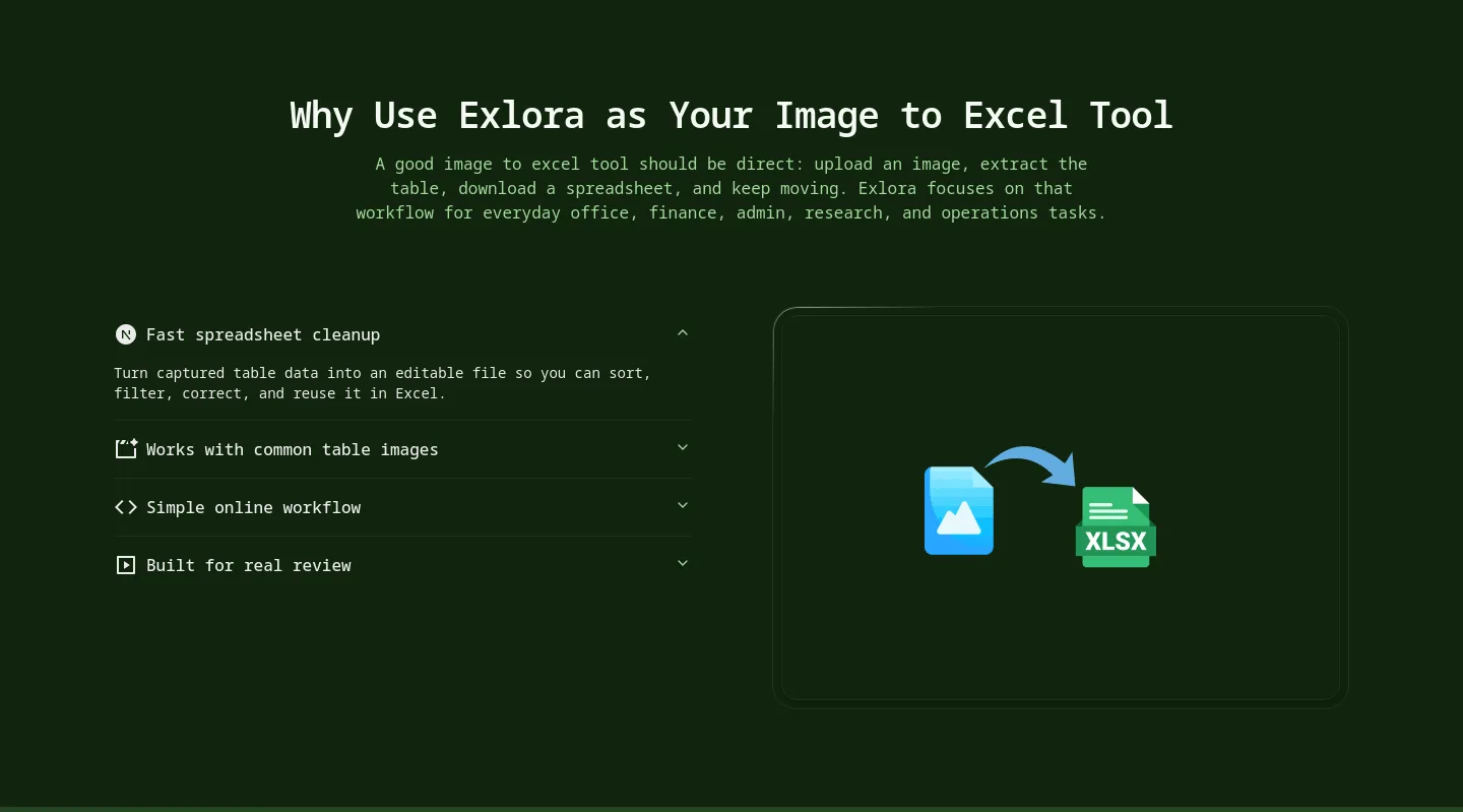 image-to-excel.org Logo Wall section