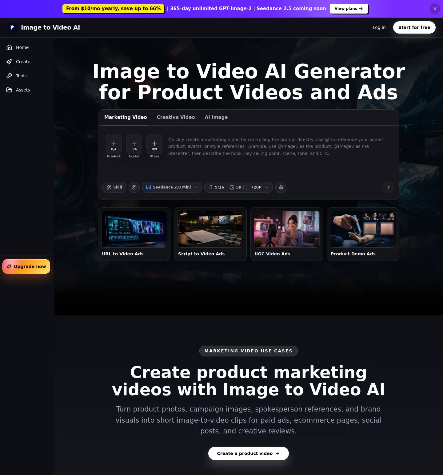 image-to-video-ai.best — a measured funnel