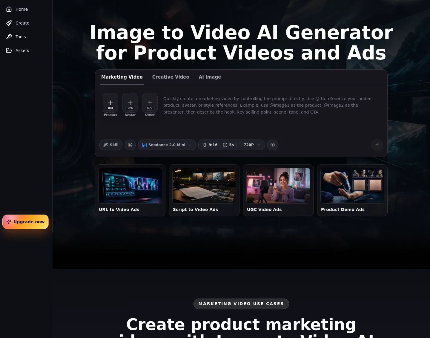image-to-video-ai.best Hero section