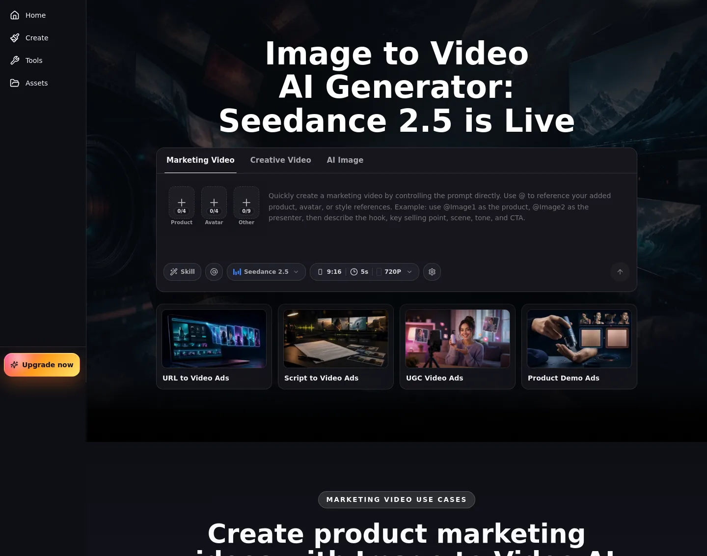 image-to-video-ai.best — Hero