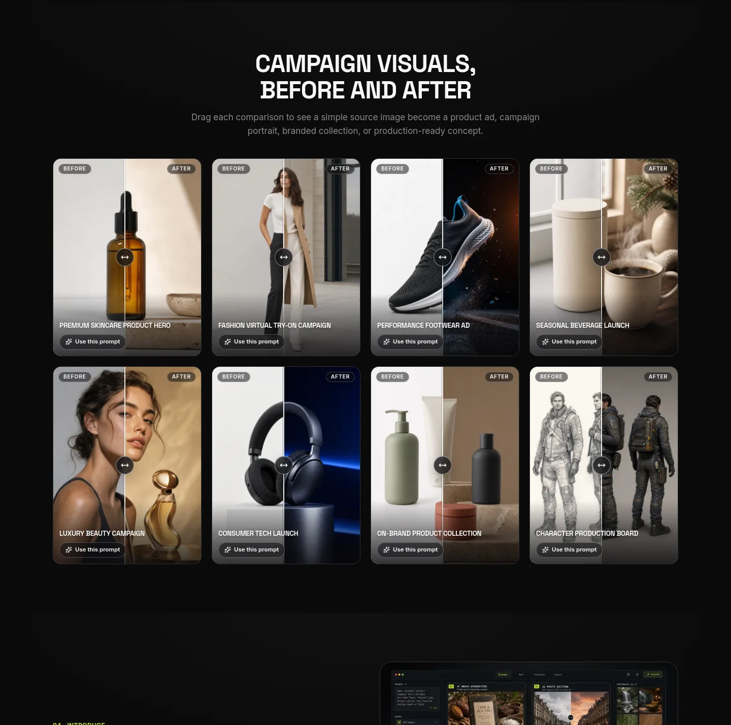 image2image.app — a real Comparison section