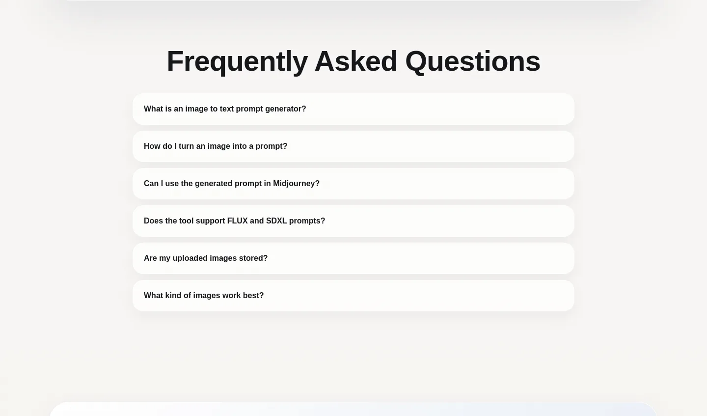 image2textprompt.com FAQ section