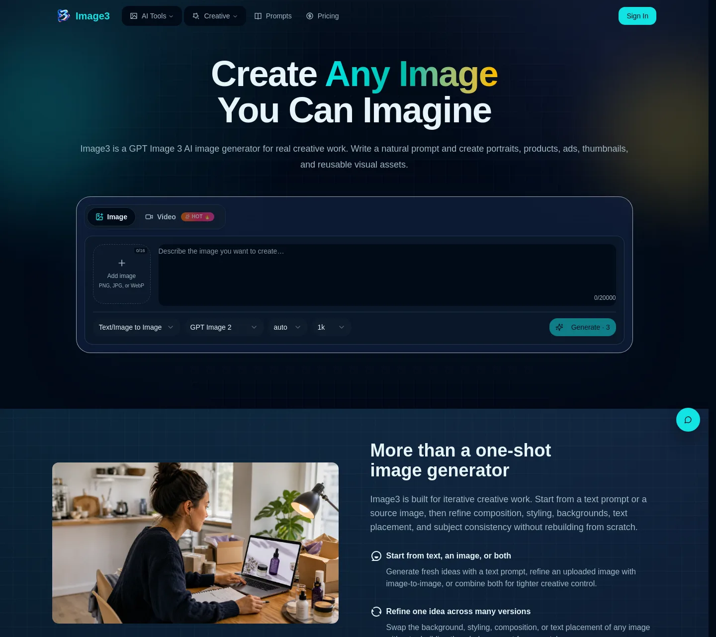 image3.app — a measured funnel