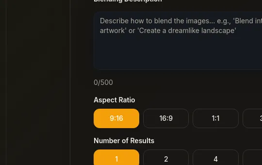 Rating element from imageblender.app
