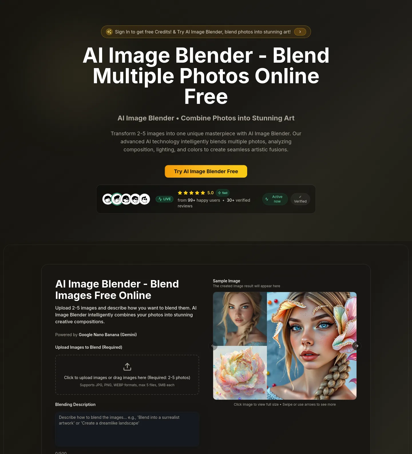 imageblender.app — Hero