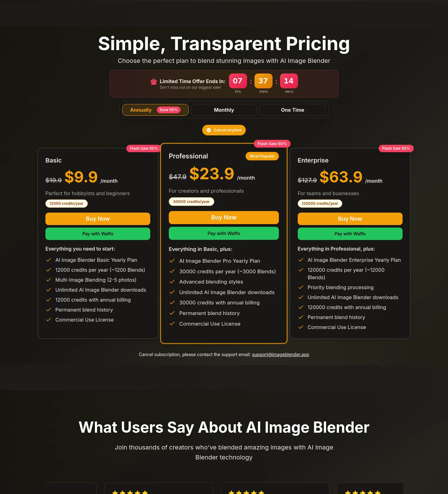 imageblender.app — Pricing