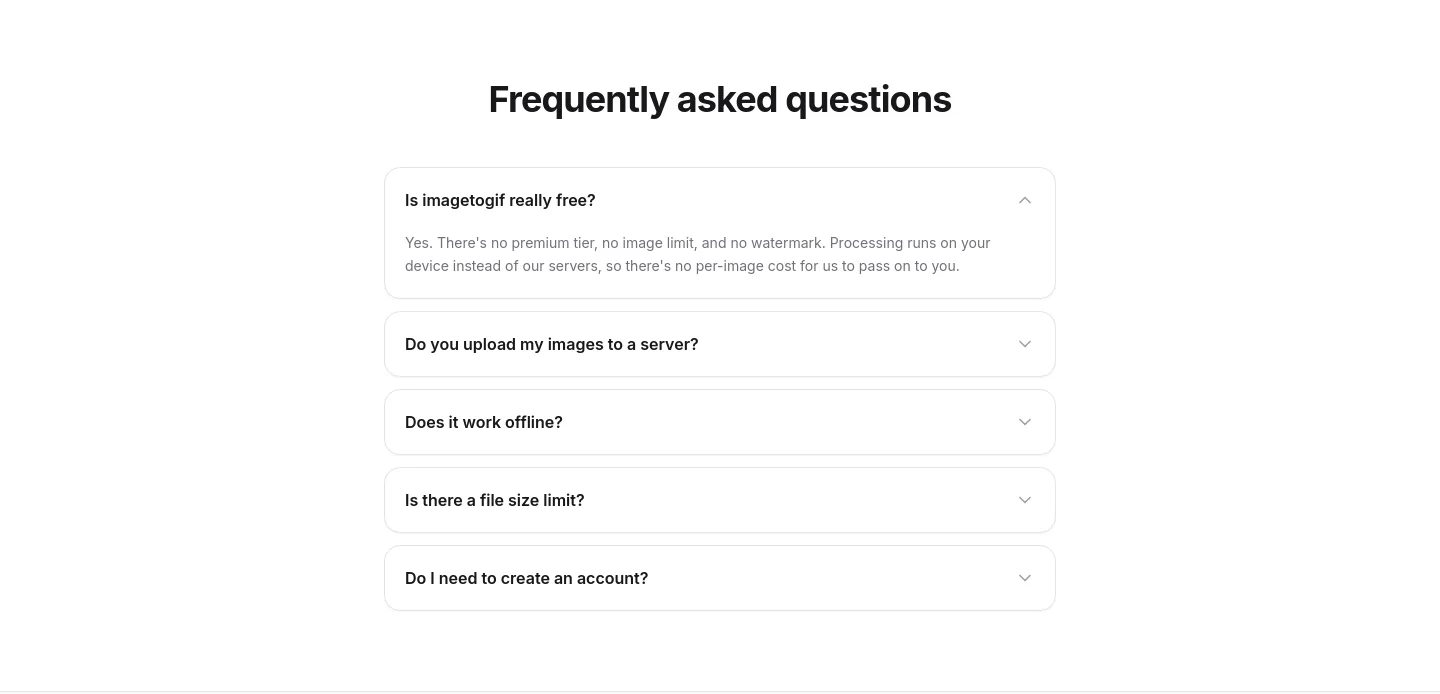 imagetogif.com FAQ section