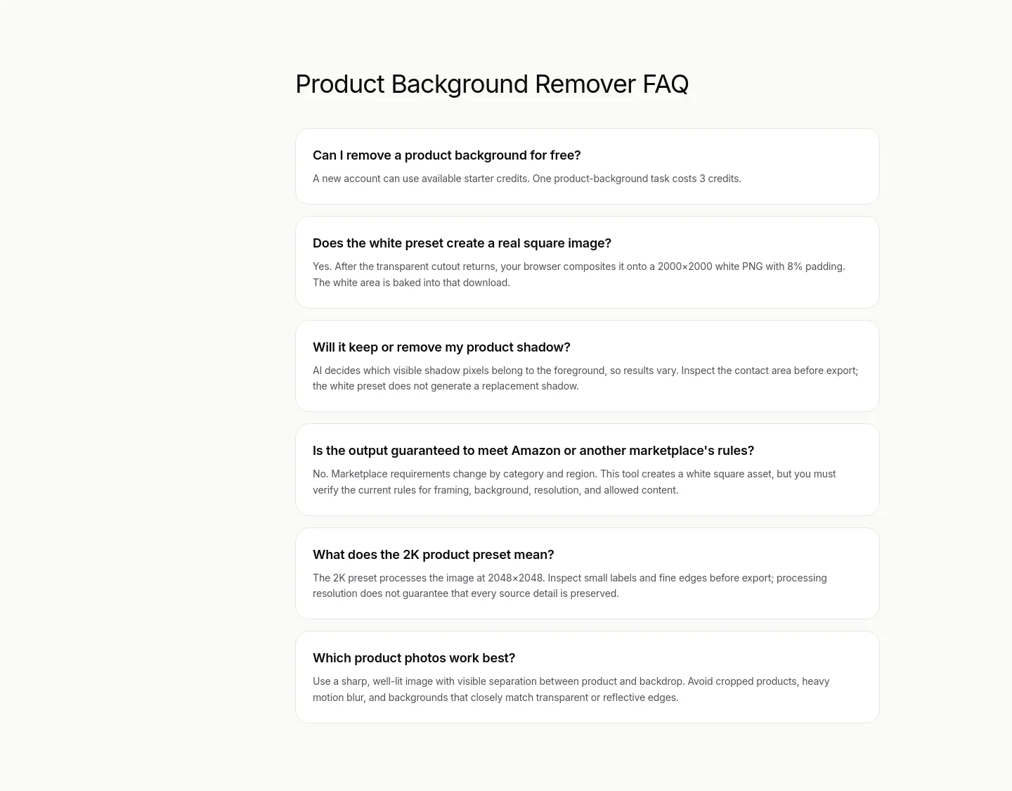 imagetolayers.org — a real FAQ section