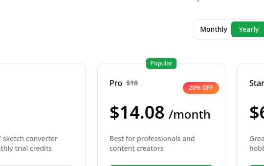 Price anchor element from imagetosketch.org