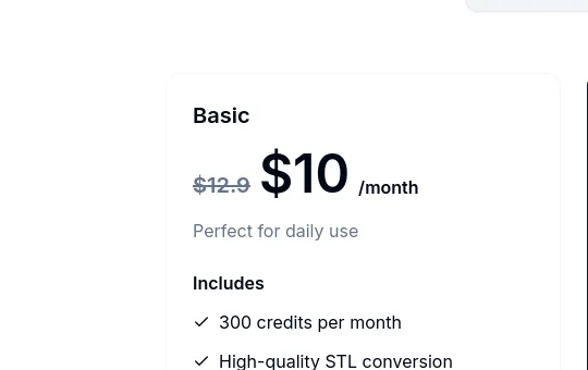 Price anchor element from imagetostl.org
