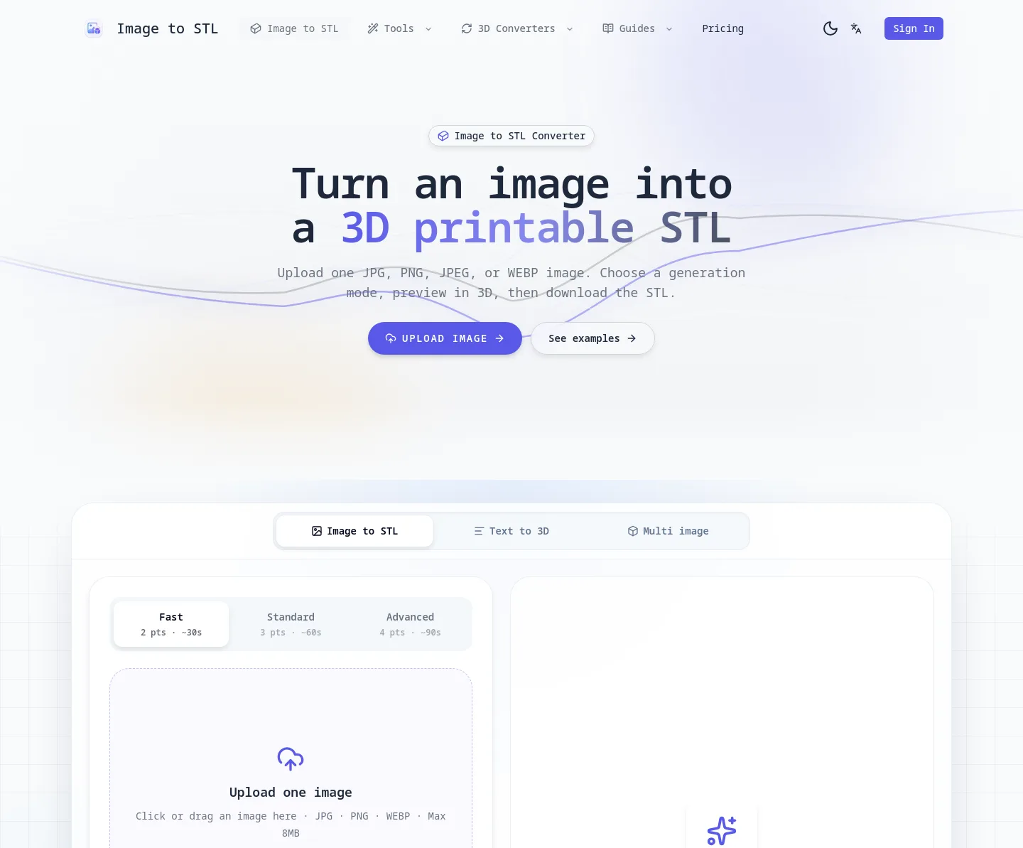 imagetostl.pro — Hero
