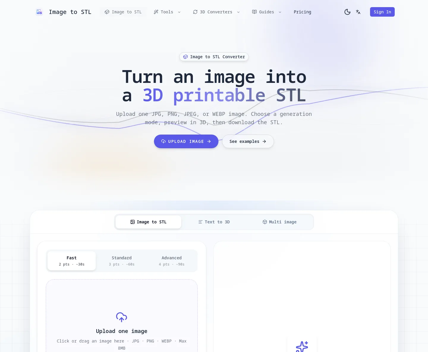 imagetostl.pro — Hero