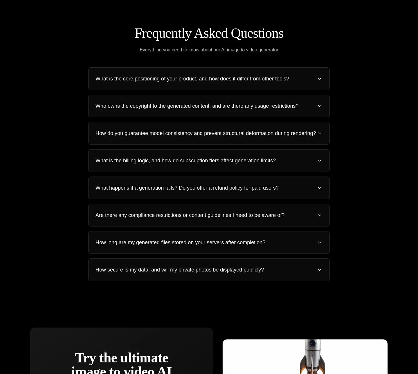 imagetovideogenerator.net — FAQ