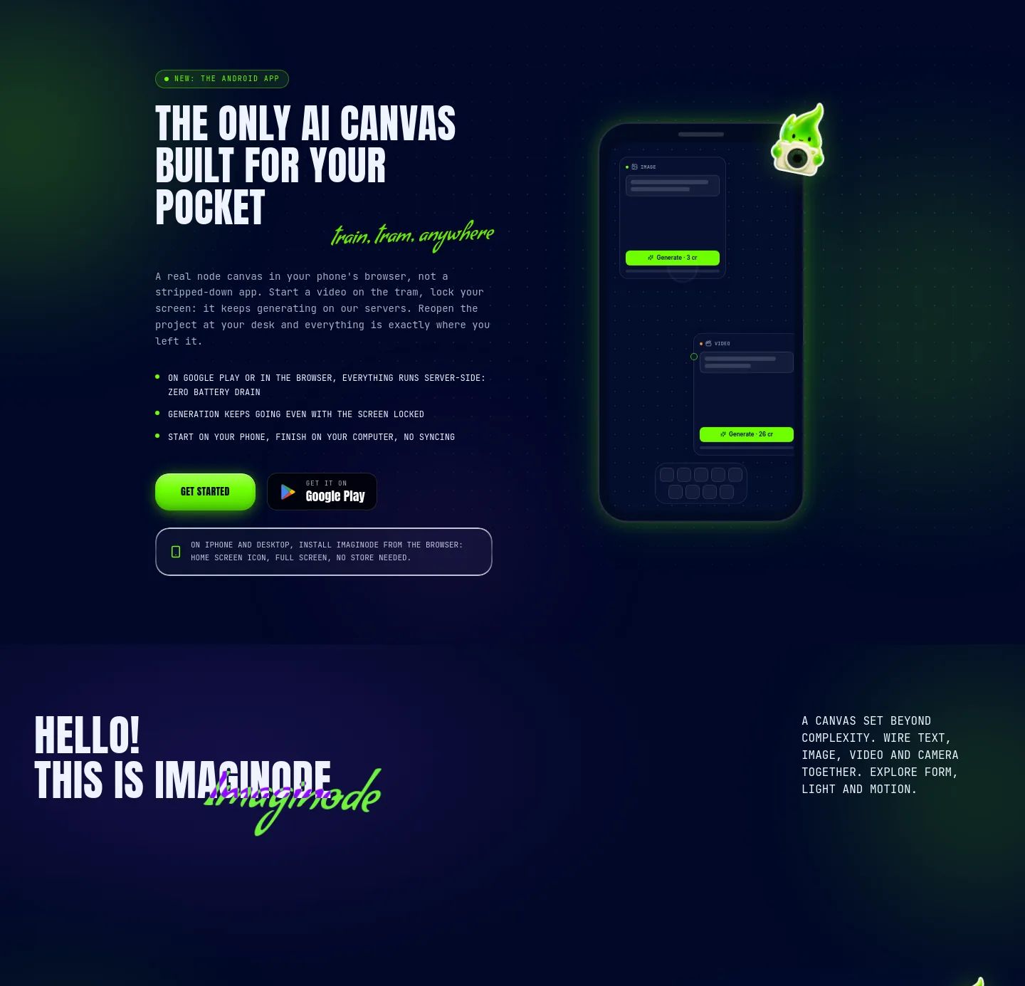 imaginode.ai — Features