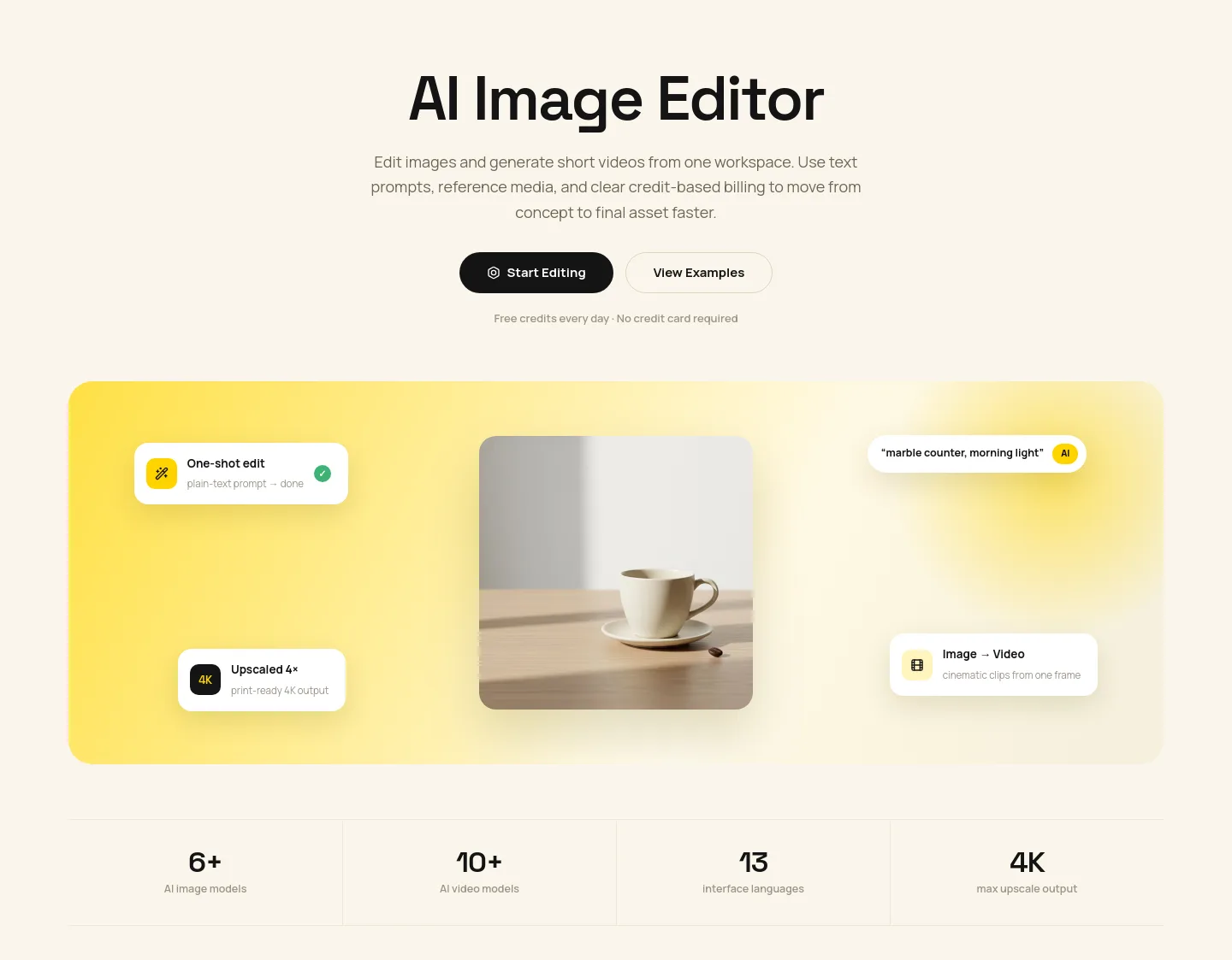 imgeditor.co Hero section