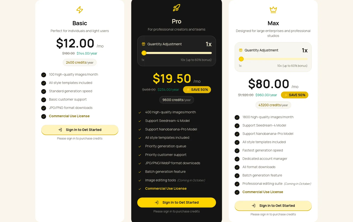 imgeditor.co — a real Pricing section