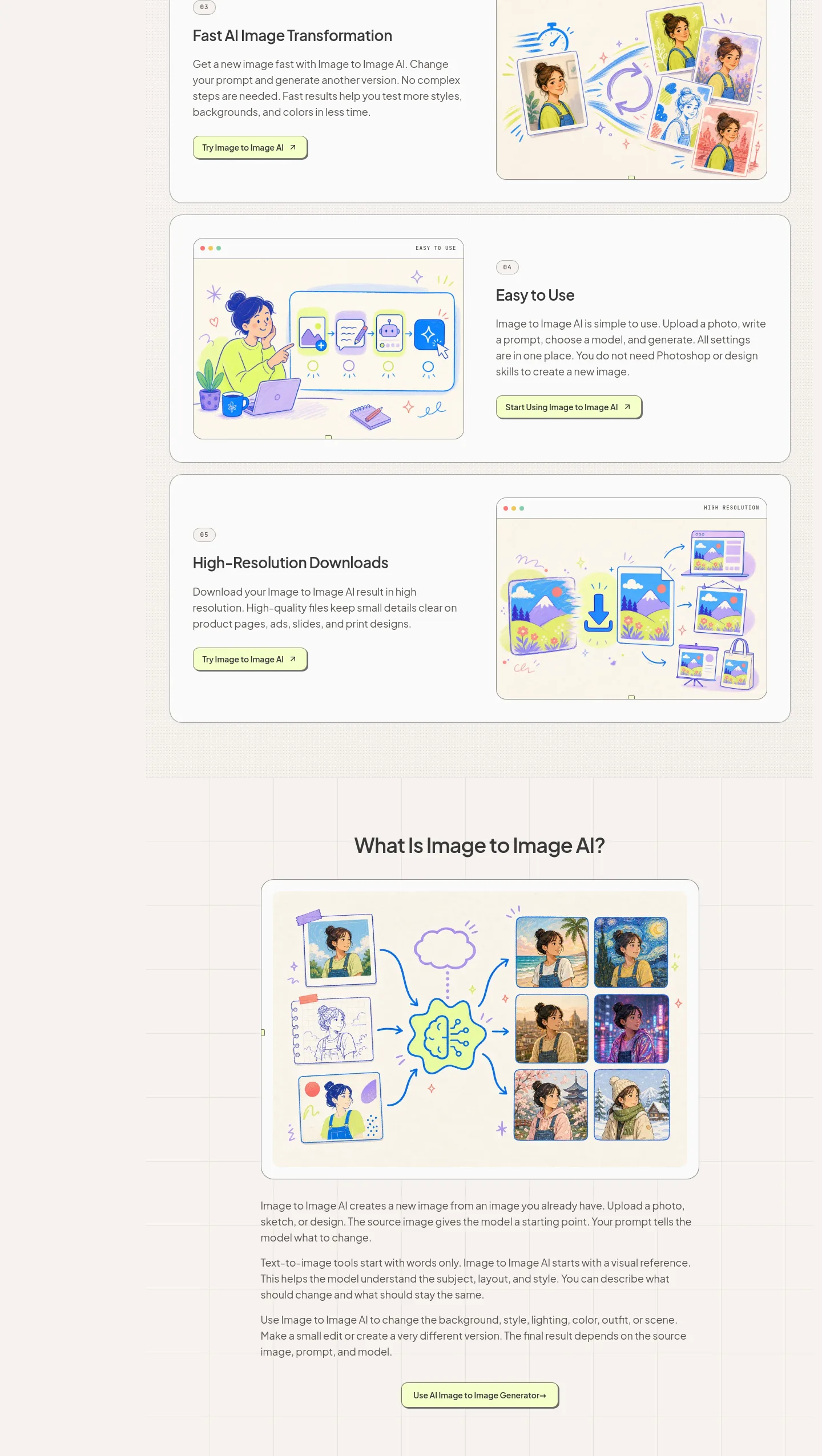 imgtoimgai.io Hero section