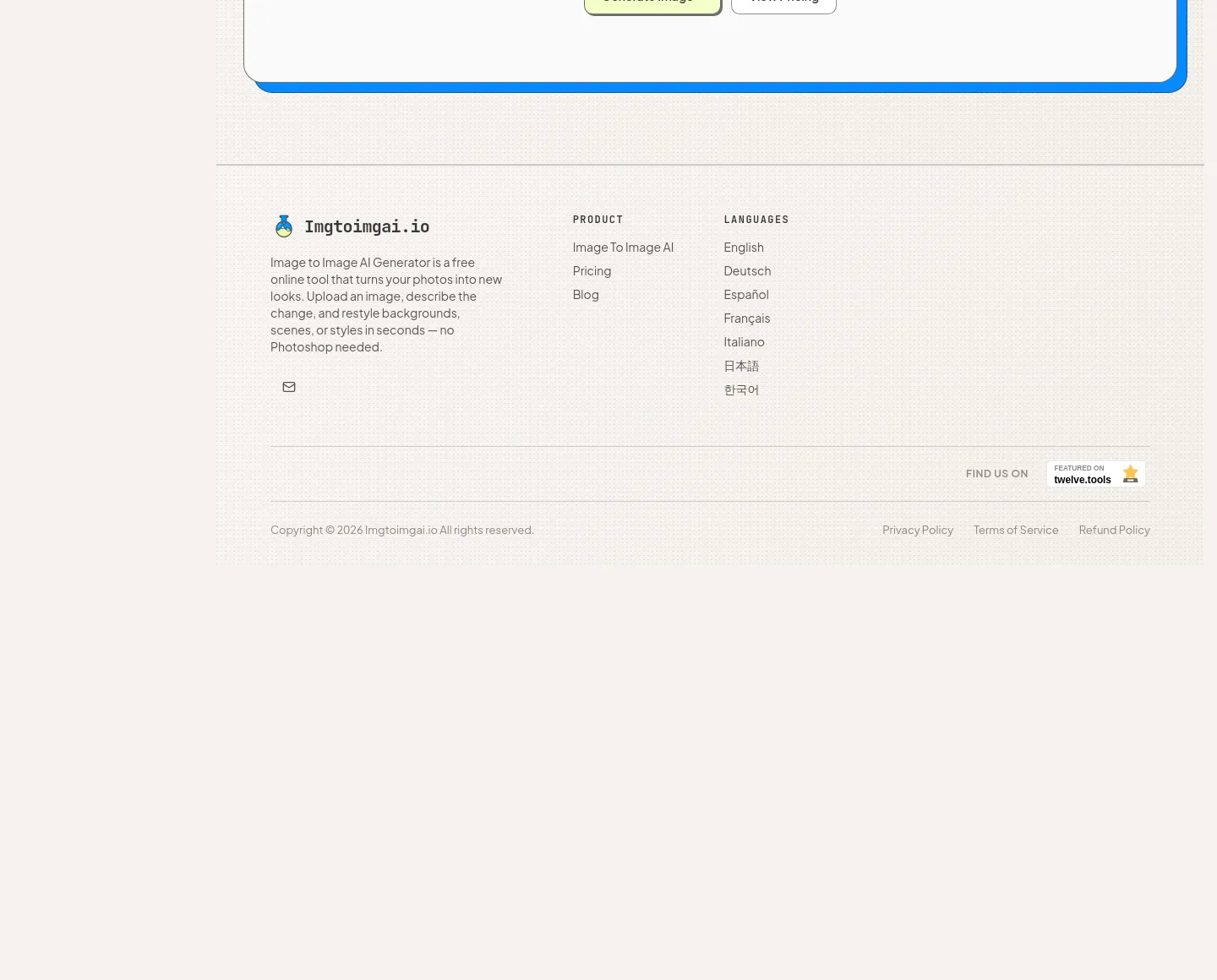 imgtoimgai.io FAQ section