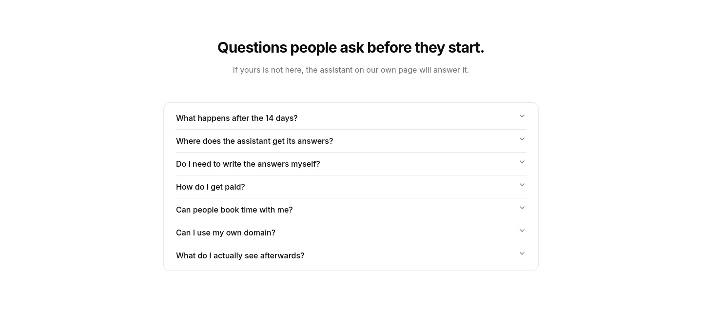 in.bio — FAQ