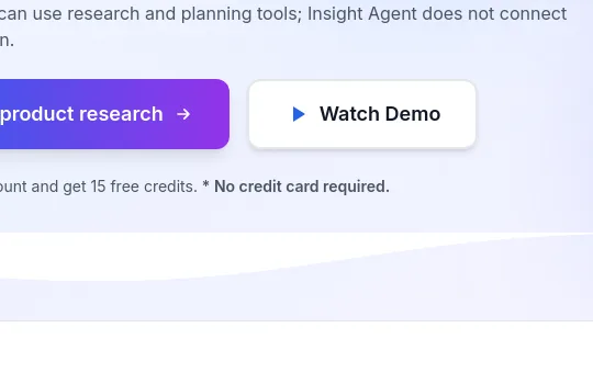No credit card element from insightagent.app