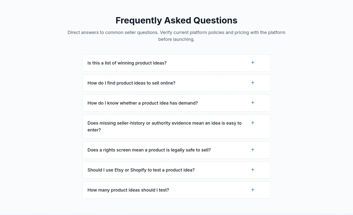 insightagent.app — a real FAQ section