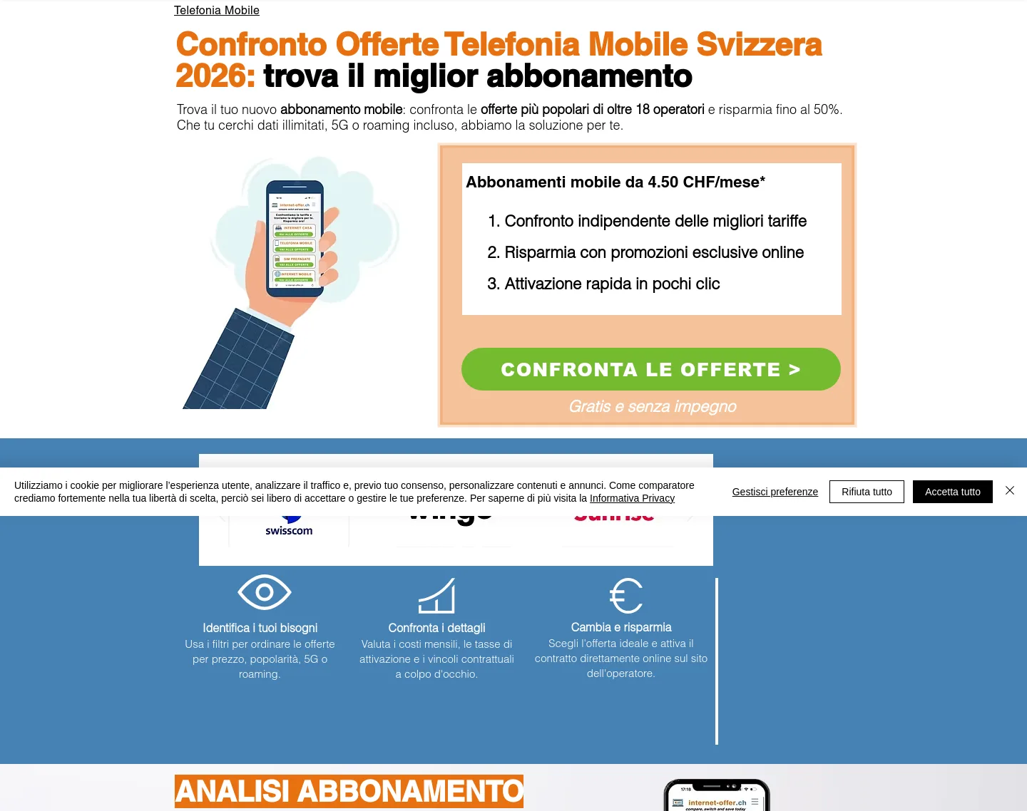 internet-offer.ch Hero section