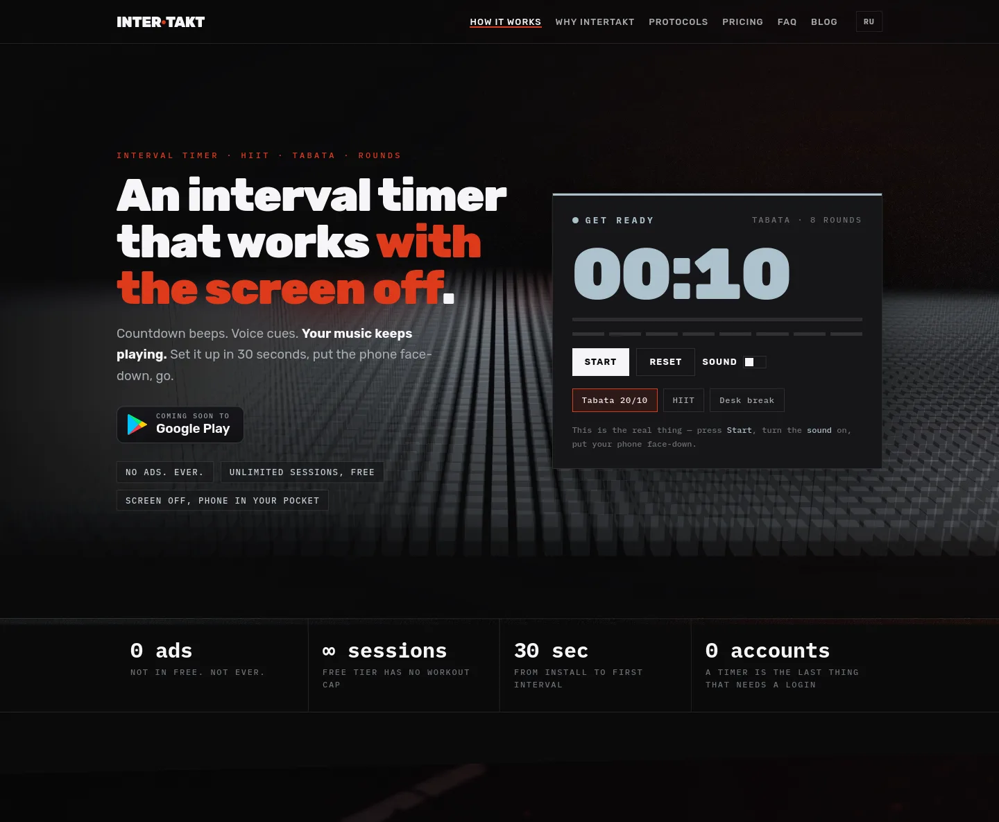 intertakt.com — a measured funnel