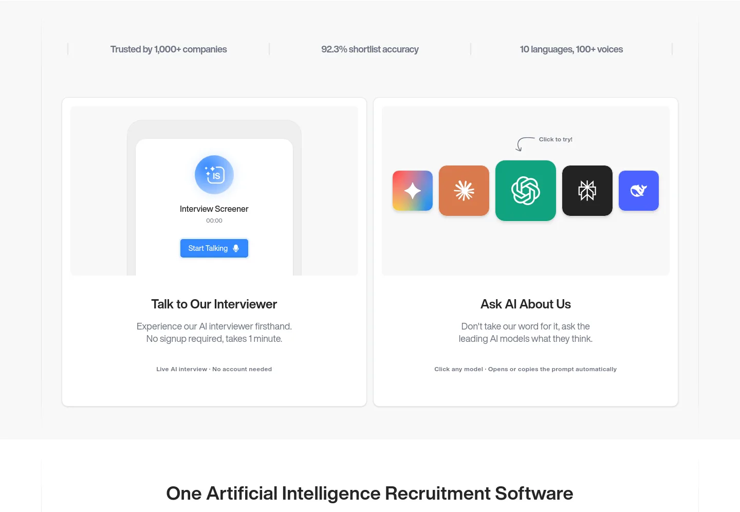 interviewscreener.com — Logo Wall