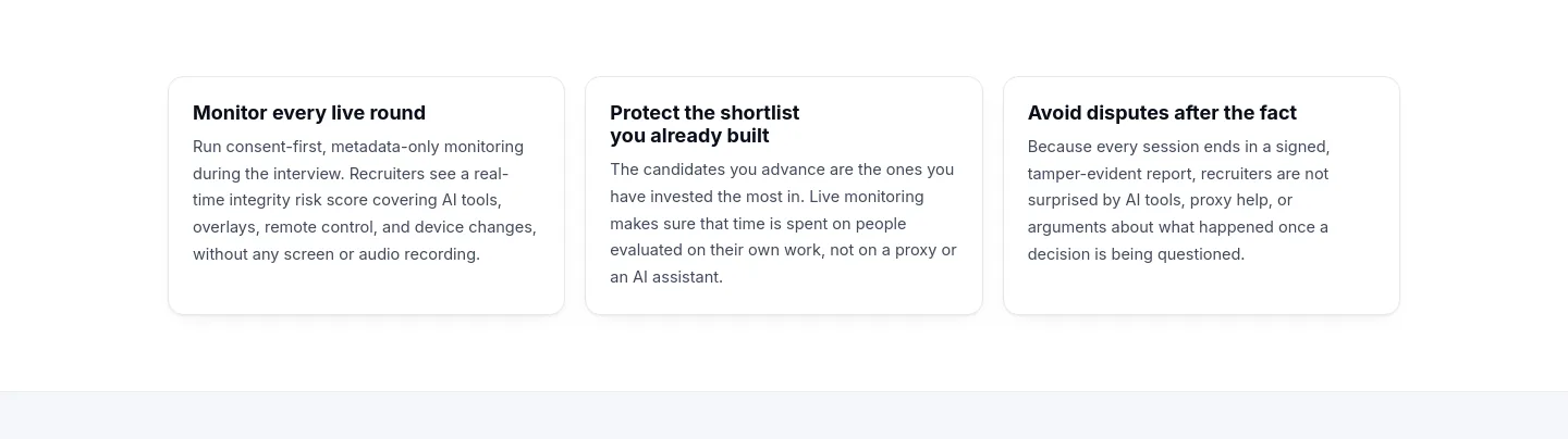 interviewwatch.com — Features
