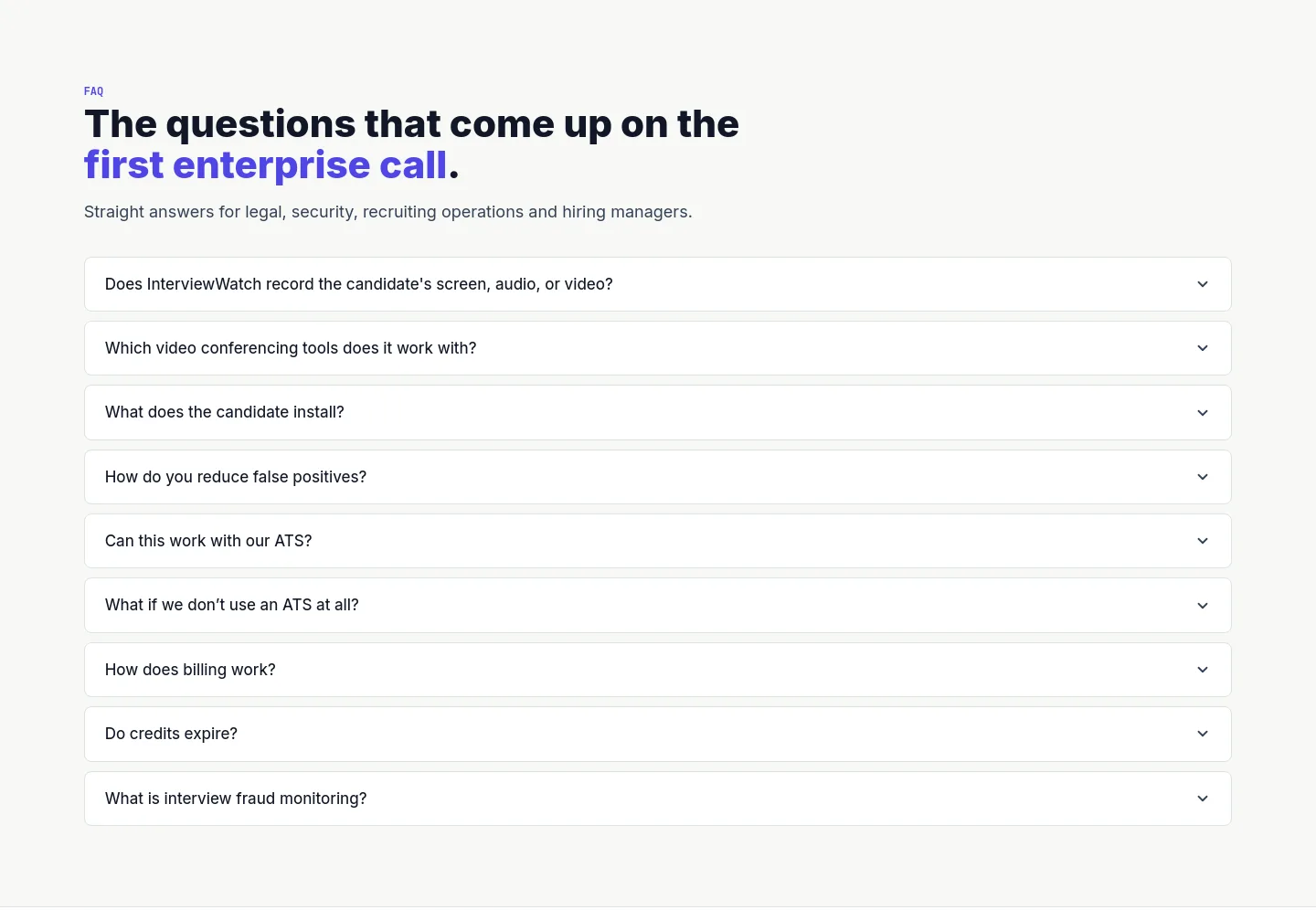 interviewwatch.com — FAQ