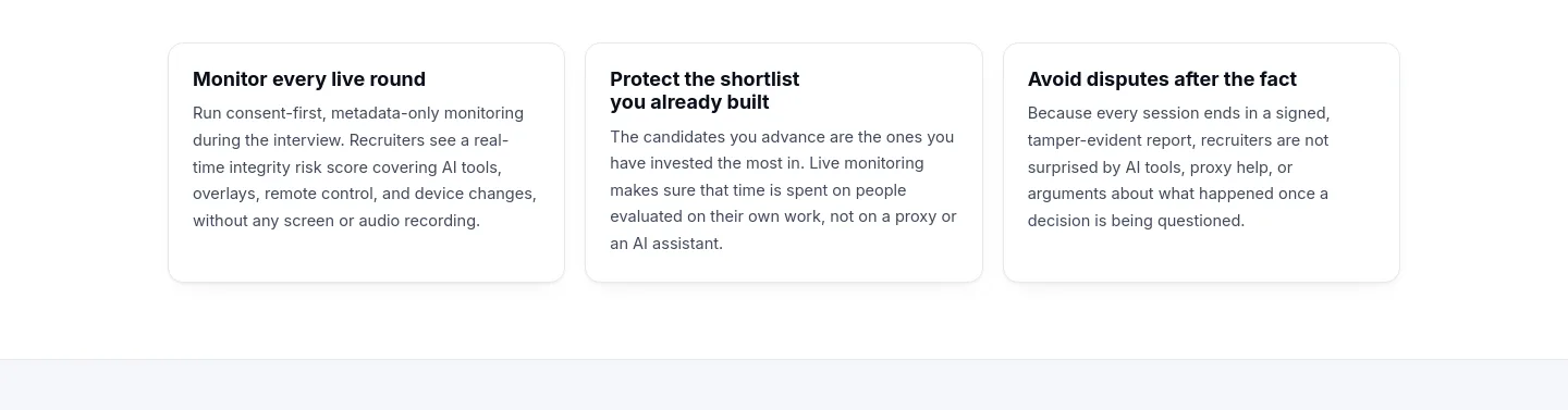 interviewwatch.com — Features
