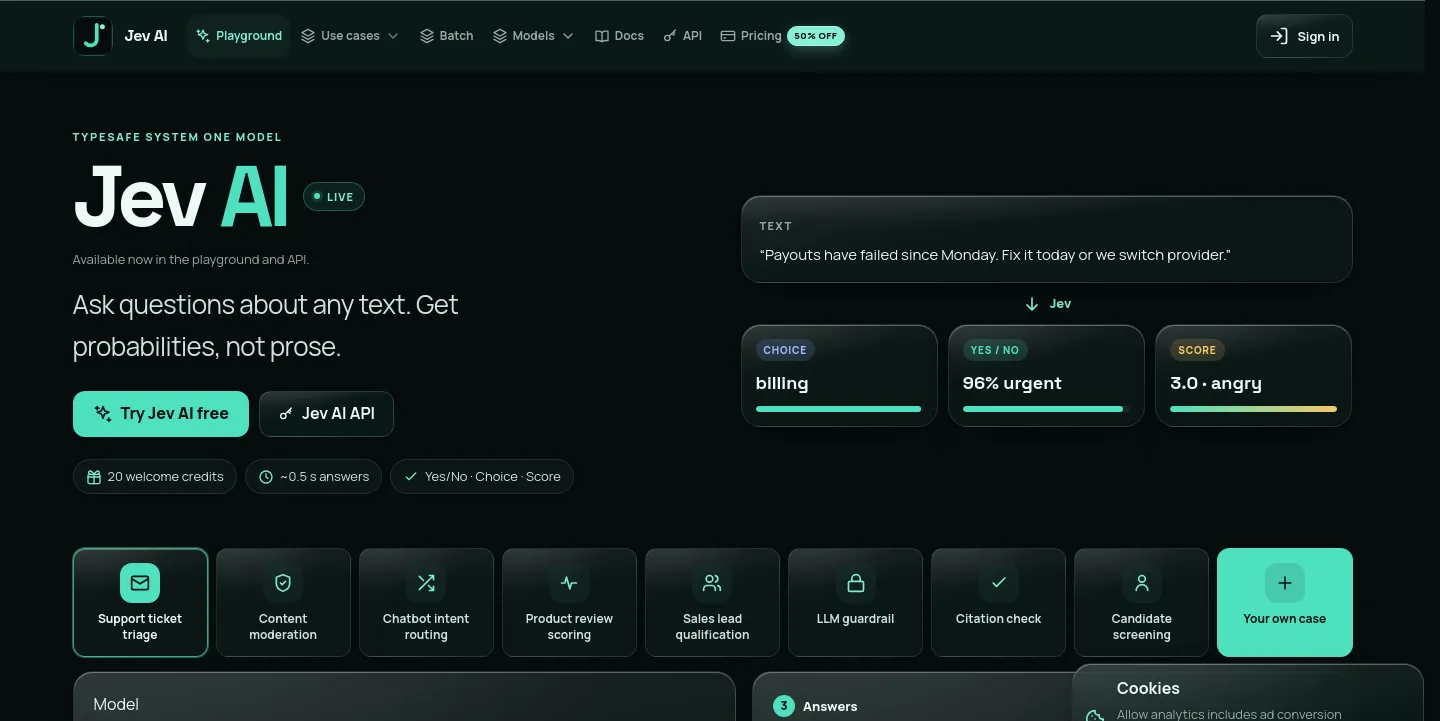 jev-ai.pro — a measured funnel