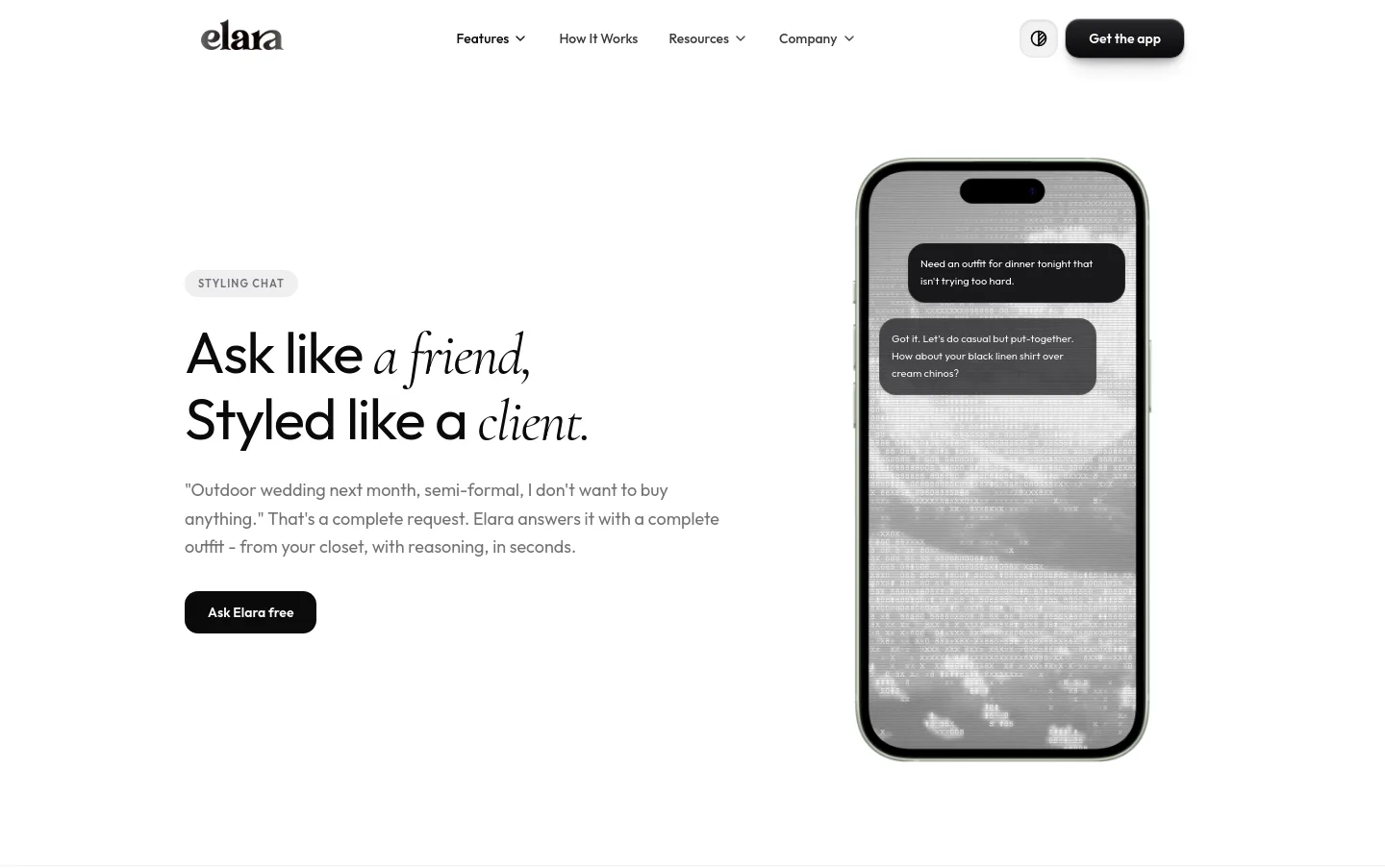joinelara.com Hero section
