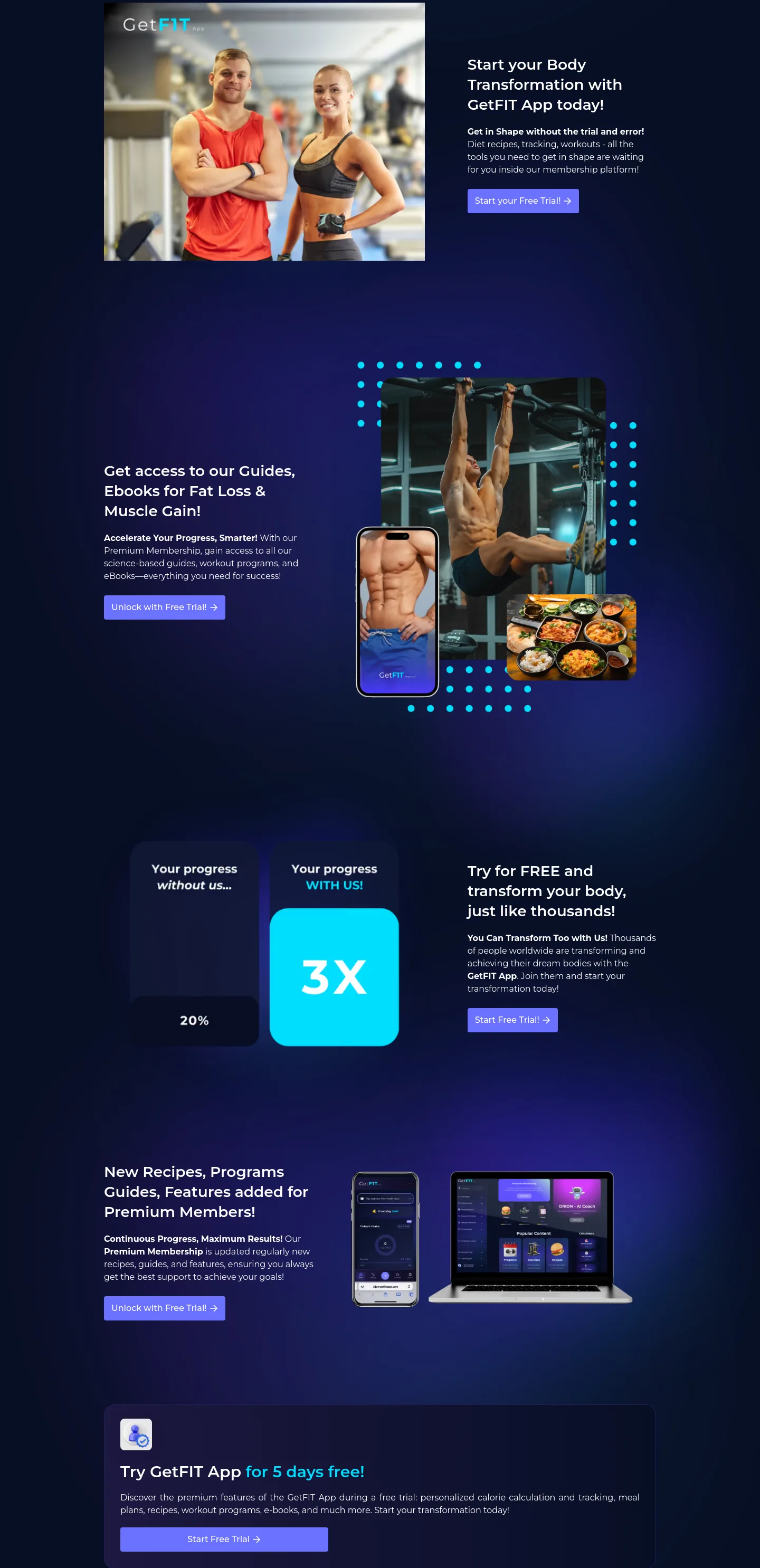 joingetfitapp.com Features section