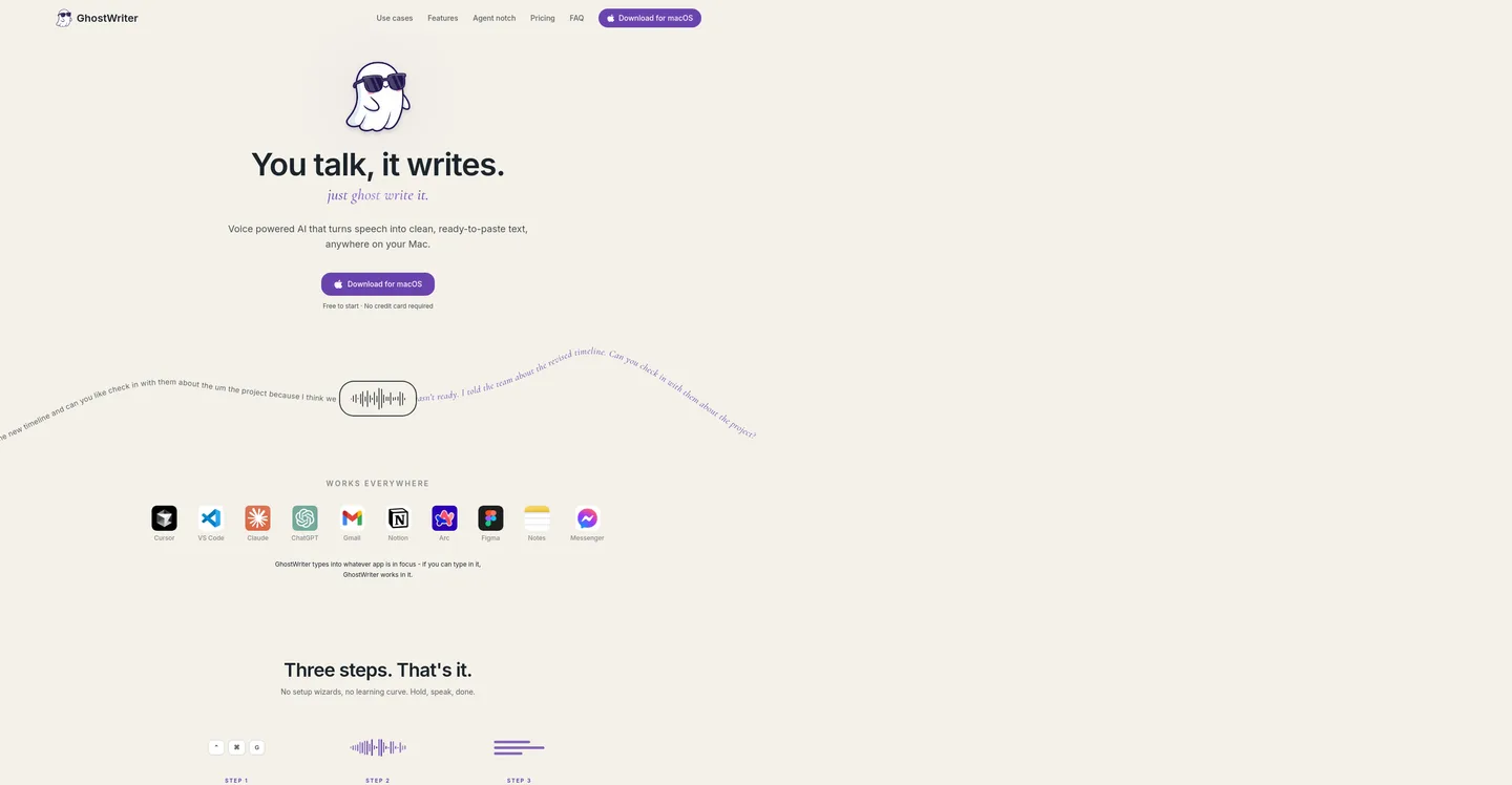justghostwriter.com — Hero