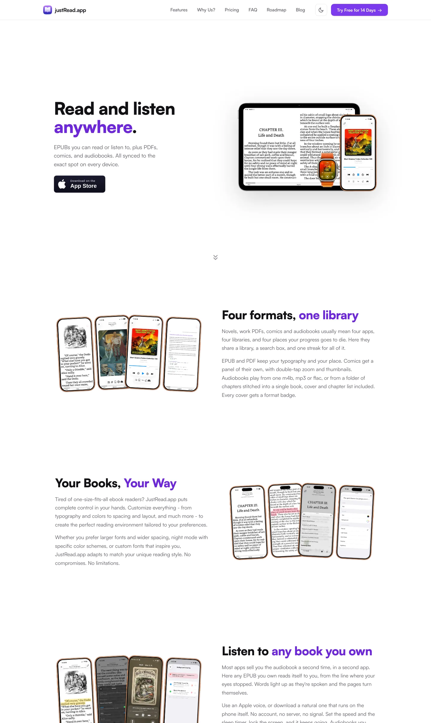 justread.app — a measured funnel