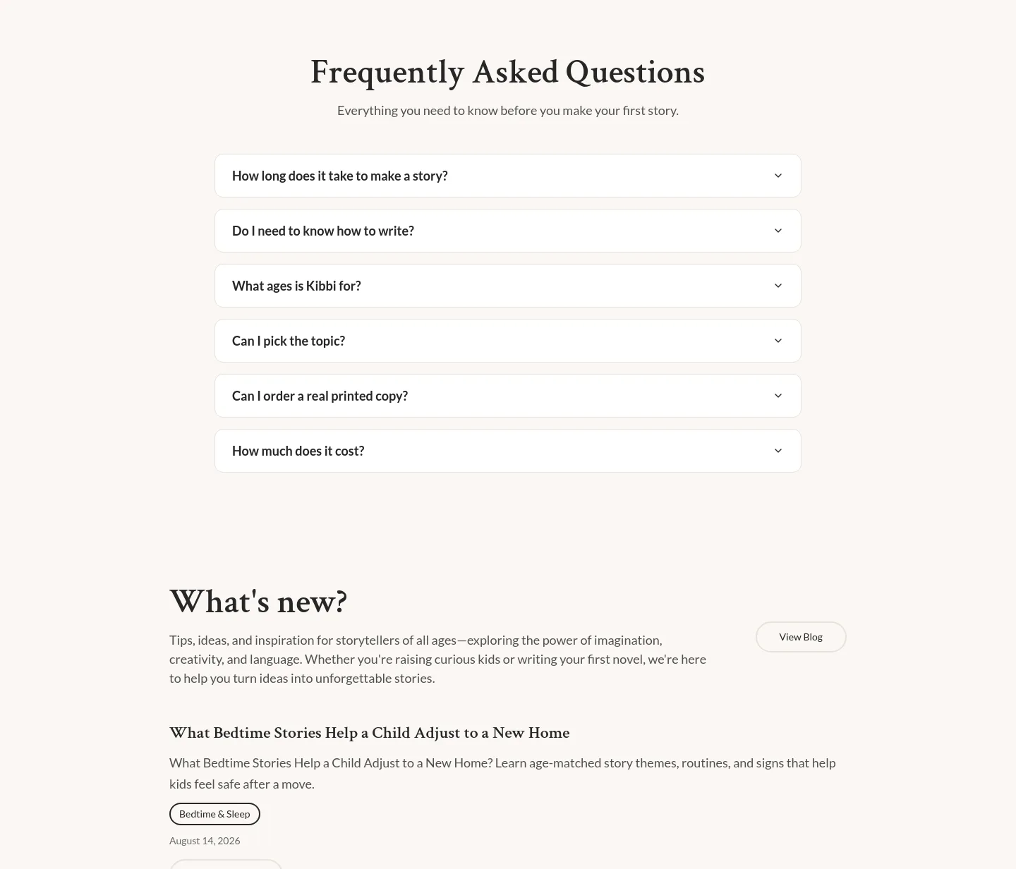 kibbi.ai FAQ section